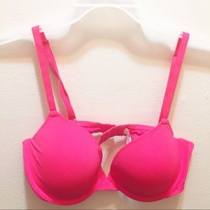 Pink Victoria’s Secret bra